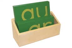 IFIT Montessori: Sandpaper Double Letters, Print with Box
