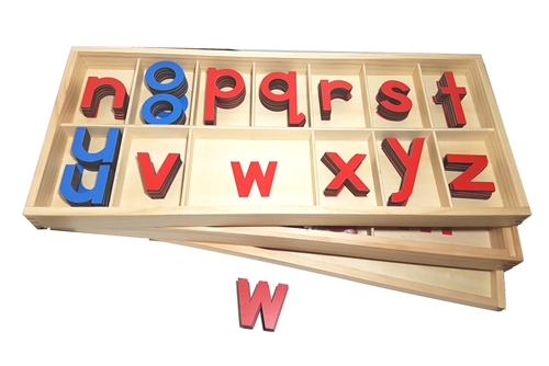 IFIT Montessori: Large Wood Movable Alphabet, Print
