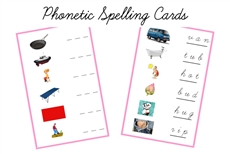 Pink Language Serie K - Spell Cards, Cursive