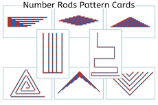 Number Rods Pattern Cards