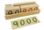 IFIT Montessori: Large Wooden Number Cards with Box (1-9000)