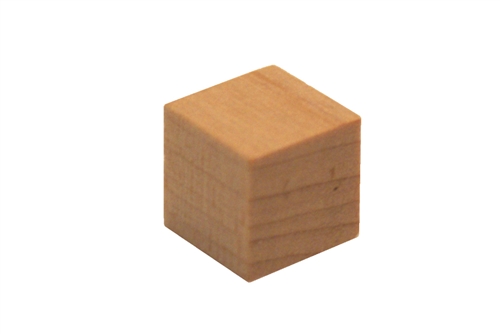 Small Natural Wood Cube