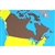 Canada - Puzzle Piece Of North America (Plastic Knob)