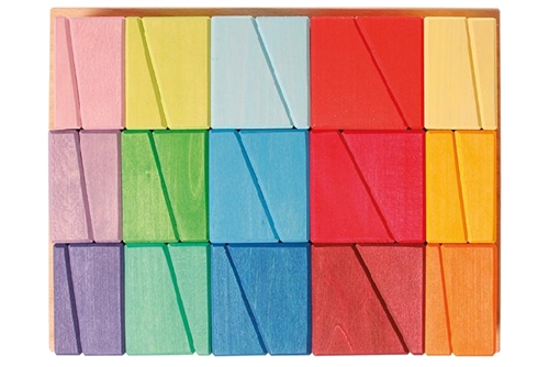 Rainbow Sloping Blocks
