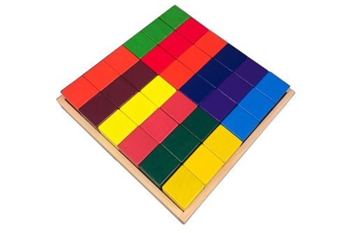 Rainbow Squares Building Set
