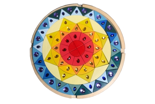 Large Sparkling Sun Mandala Puzzle