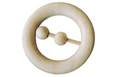 Wooden Teething Ring with Beads