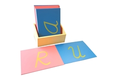 IFIT Montessori: Capital Case Sandpaper Letters, Cursive