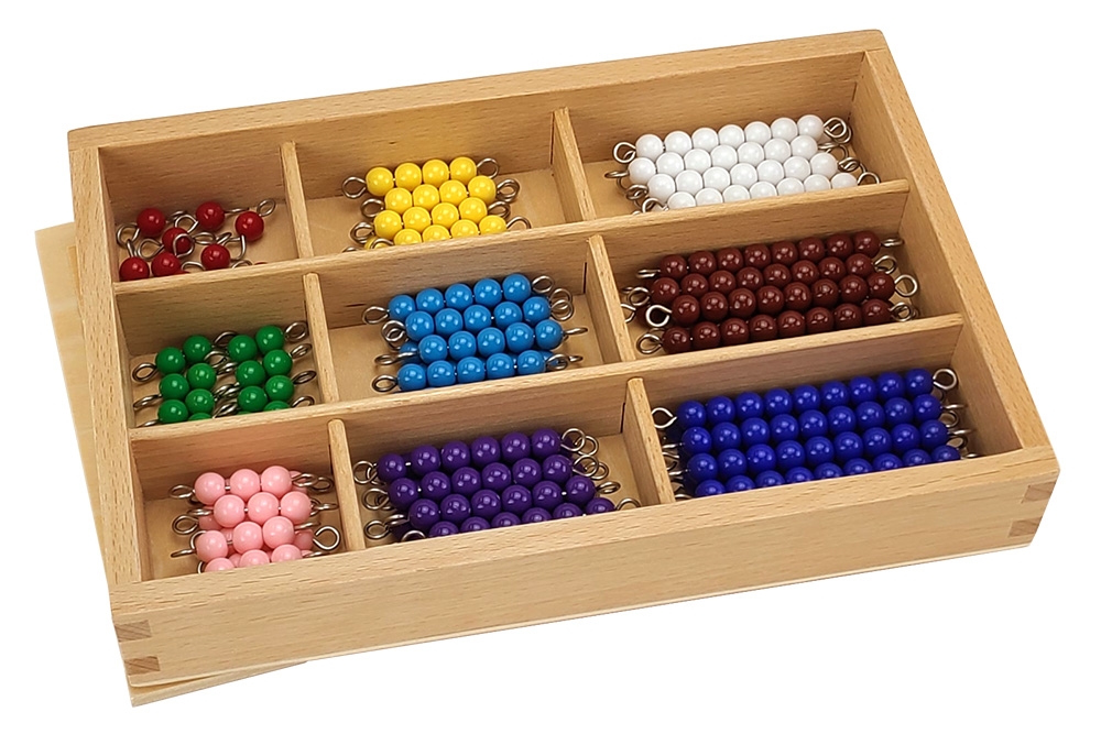Montessori Checker Board Beads Box Set Colorful