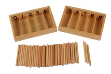 IFIT Montessori: Numbered Spindle Box with 45 Spindles