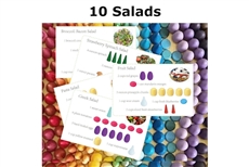 Mandala Recipe Cards - 10 Salads