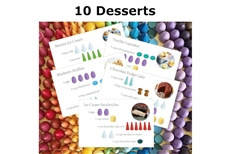 Mandala Recipe Cards - 10 Desserts